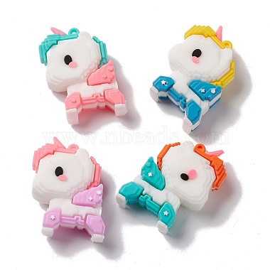 Mixed Color Unicorn PVC Pendants