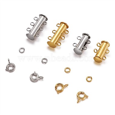 Brass Magnetic Slide Lock Clasps(KK-TA0007-17)-4