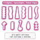 11Pcs 11 Styles PP Plastic Molds(DIY-HY0002-78)-2