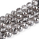 perles rondes en verre transparent &eacute;lectroplaqu&eacute;(EGLA-T029-8mm-12T-03)-1