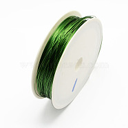 Round Iron Wire, Dark Green, 28 Gauge, 0.3mm, about 65.61 Feet(20m)/roll, 10 rolls/set(MW-R001-0.3mm-04)