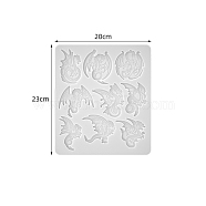 Flying Dragon Pendant Decoration Silicone Mold, Resin Casting Molds, for UV Resin, Epoxy Resin Craft Making, White, 230x200x7mm(PW-WG40257-02)