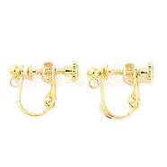 316 Stainless Steel Clip-on Earring Findings, Real 18K Gold Plated, 16x13x5mm, Hole: 1.5mm(X-STAS-K274-09G)