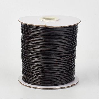Eco-Friendly Korean Waxed Polyester Cord, Coconut Brown, 2mm, about 90yards/roll(80m/roll)
