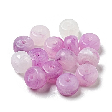 Orchid Rondelle Acrylic Beads
