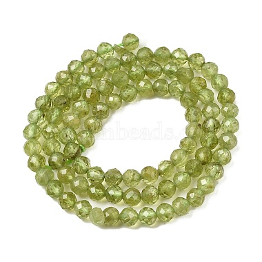 p&eacute;ridot naturelles brins de perles(G-P603-C-4mm-01)-3
