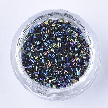 Electroplate Glass Cylinder Beads(SEED-Q036-01A-B02)-2