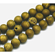 Brins de perles rondes en agate naturelle galvanisée(CLSA-A0001-03)-1