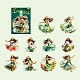 10Pcs 10 Styles Cinco de Mayo Waterproof PET Decorative Stickers Sets(DIY-M066-03A)-1