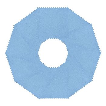 15Pcs Faux Suede Fabric Square Silver Polishing Cloth, Jewelry Cleaning Cloth, 925 Sterling Silver Anti-Tarnish Cleaner, Light Sky Blue, 7.85x7.85x0.02cm