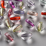 Transparent Acrylic Beads, Oval, Mixed Color, 13x11mm, Hole: 2mm, about 522pcs/500g(TACR-S154-05A)