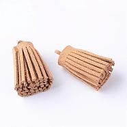 Faux Suede Cord Tassel Pendant Decorations, Peru, 34x14~15mm, Hole: 3mm(FIND-T001-05)