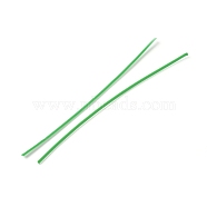 Plastic Wire Twist Ties, with Iron Core, Bread Candy Bag Ties, Green, 102~104x2x0.7mm(AJEW-WH0109-80C)