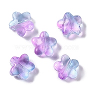 Baking Paint Glass Beads, Star, Plum, 11.5x12x6.5mm, Hole: 1.2mm(GLAA-S202-10F)