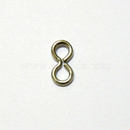 304 Stainless Steel Open Linking Ring, Figure 8 Connector, Infinity Link, Stainless Steel Color, 7x3x0.5mm(STAS-E163-65P)