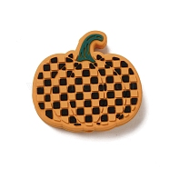 Halloween Series Silicone Beads, Dark Orange, Pumpkin, 25x28x7mm, Hole: 2mm(SIL-S007-02H)