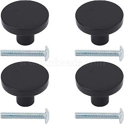 Zinc Alloy Drawer Knobs, for Home, Cabinet, Cupboard and Dresser, Black, 25x18.5mm, Hole: 3.5mm(FIND-WH0067-71C)