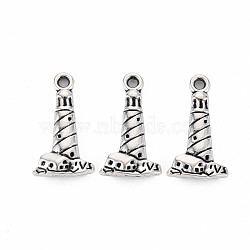 Tibetan Style Alloy Pendants, Cadmium Free & Lead Free, Antique Silver, 19x10.5x2mm, Hole: 1.5mm, about 1580pcs/1000g(TIBEP-N008-087)