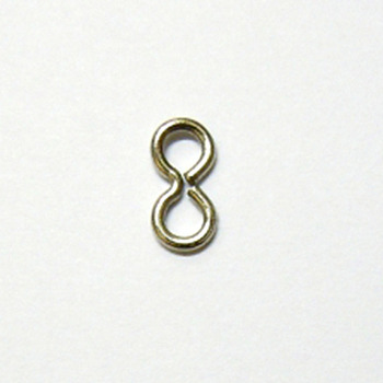 304 Stainless Steel Open Linking Ring, Figure 8 Connector, Infinity Link, Stainless Steel Color, 7x3x0.5mm