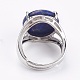 Adjustable Natural Lapis Lazuli Finger Rings(RJEW-F075-01L)-3