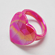 Kids Valentines Day Gifts Acrylic Rings for Kids(RJEW-S618-6)-2