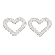 Handmade Polymer Clay Rhinestone Linking Rings(CLAY-H009-04A)-1
