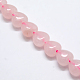 Heart Natural Rose Quartz Beads Strands(X-G-G632-01)-1