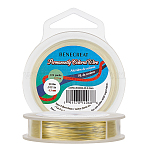Round Brass Wire for Jewelry Making, Unplated, 0.3mm, about 100m/roll(CWIR-BC0006-09-0.3mm)