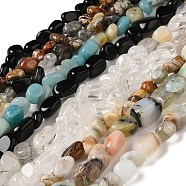 Natural Mixed Stone Beads Strands, Chip, 7~17x6~10x3~9mm, Hole: 1mm(G-A247-01)