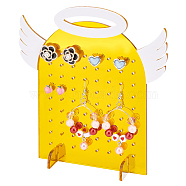 Acrylic Earring Display Stands, Earring Organizer Holder, White, Angel Pattern, Finish Product: 16.5x5x15cm, about 3pcs/set(AJEW-WH0323-09B)