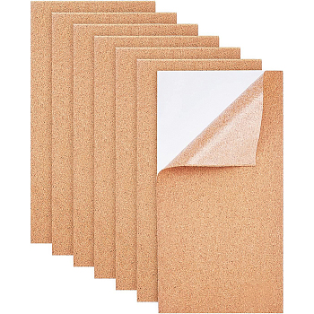 Cork Label Stickers, Self Adhesive Craft Stickers, Rectangle, Peru, 40x20x0.1cm