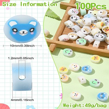 100Pcs Handmade Polymer Clay Beads(CLAY-CJ0001-80)-7