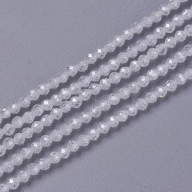 3mm White Round Cubic Zirconia Beads