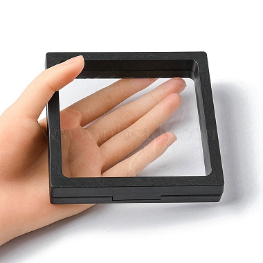 Square Transparent PE Thin Film Suspension Jewelry Display Box(CON-YW0001-37)-6