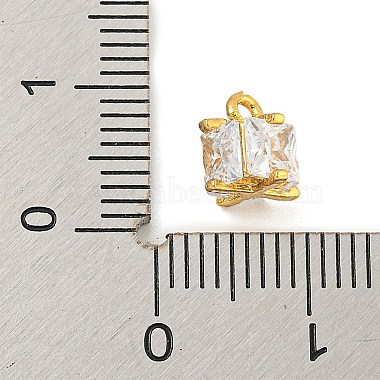 placage de crémaillère en laiton micro pavé breloques en zircone cubique claire(KK-P277-43G)-3