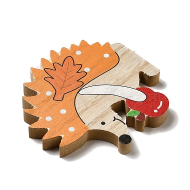 Осенние односторонние деревянные кабошоны с принтом(WOOD-I010-01D)-3