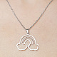 201 Stainless Steel Hollow Rainbow & Cloud Pendant Necklace(NJEW-OY001-87)-1