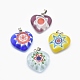 Handmade Millefiori Glass Pendants(X-LAMP-O016-02B)-1