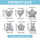 30pcs 6 styles cabochons en r&eacute;sine(FIND-CA0011-45)-2