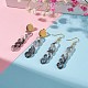 Chunky Acrylic Curb Chain Long Drop Earrings(EJEW-JE04772-02)-2