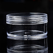 Column Polystyrene Bead Storage Container, for Jewelry Beads Small Accessories, Clear, 4.95x2.45cm, Inner Diameter: 4.2cm(CON-N011-022-1)