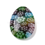 Handmade Millefiori Lampwork Beads, Teardrop, Colorful, 18x13.5x4.5mm, Hole: 1~1.1mm(LAMP-G166-06F)