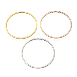 3Pcs 304 Stainless Steel Polishing Plain Bangles Kit, Mixed Color, 0.2cm, Inner Diameter: 2-3/8 inch(6cm)(BJEW-G695-02B)