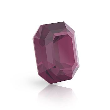 Preciosa&reg MAXIMA Crystal Fancy Stones, Czech Crystal, 435 34 222 Octagon, Dura Foiling, 20050 Amethyst, 8x6mm