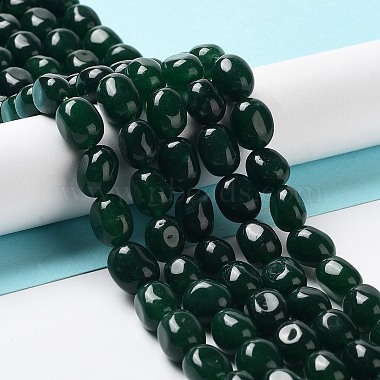 Dark Green Nuggets Other Jade Beads