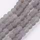 Natural Grey Agate Bead Strands(X-G-H055-10mm)-1
