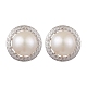 clous d'oreilles en perles naturelles(EJEW-P286-01P)-1