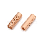 Zinc Alloy Cord Ends, End Caps, Column, Light Gold, 20x6.8mm, Hole: 3.8mm, Inner Diameter: 5.6mm(PALLOY-WH0088-40KCG)