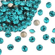 Preciosa&reg MAXIMA Crystal Round Stones, Czech Crystal, Dura Foiling, Round(431 11 615 Chaton), 60230 Blue Zircon, SS39(8.15~8.4mm)(Y-PRC-RBSS39-60230)