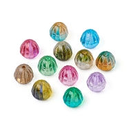 Czech Glass Beads, Dyed, Seedpod of the Lotus, Mixed Color, 9x7.5~8mm, Hole: 1mm(X-GLAA-G077-08)